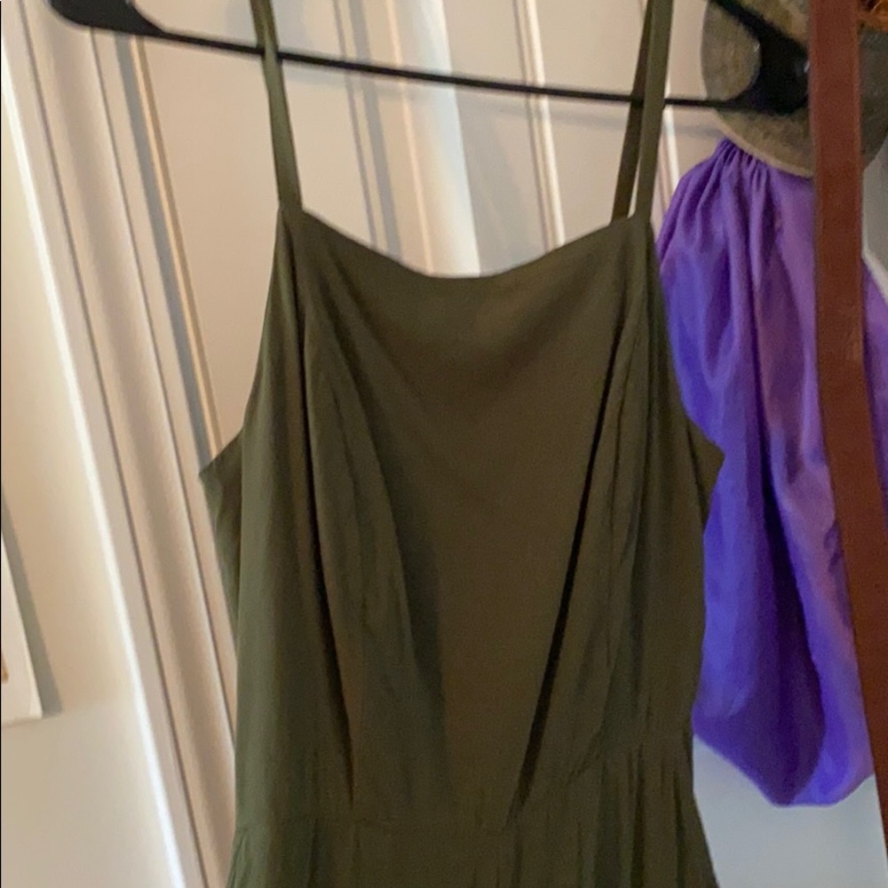 Olive Forest Green Mid-Calf Old Navy Jumpsuit